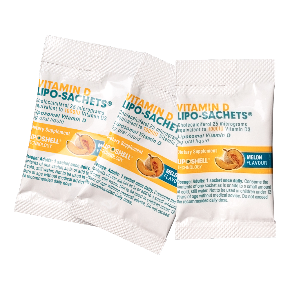 Vitamin D Lipo-Sachets - Melon Flavour - 1000IU